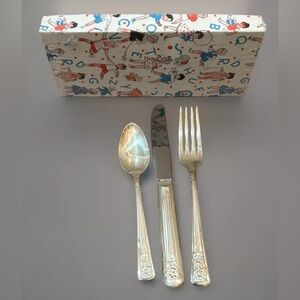 Silver Belle Silverplate 3pc Youth Flatware Set by International Silver Company